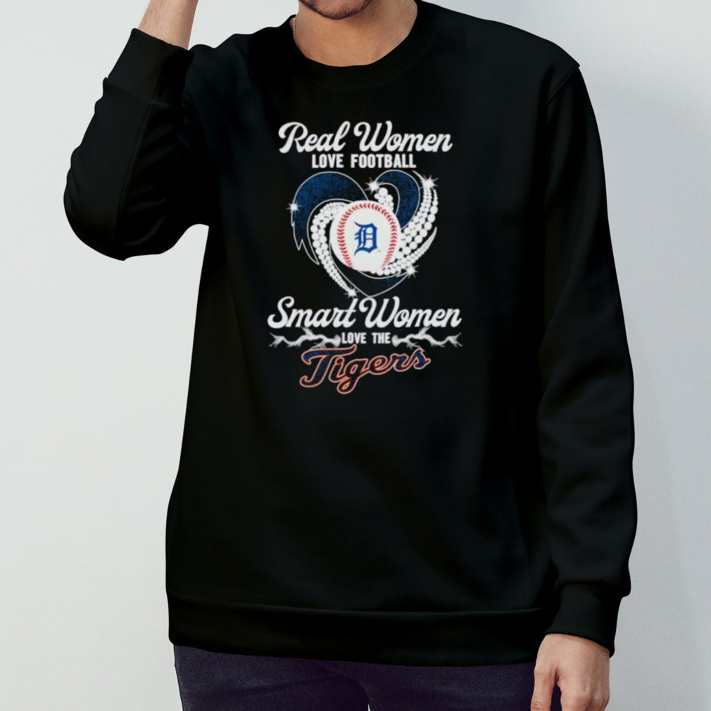 Real Women Love Baseball Smart Women Love The Detroit Tigers Diamonds 2024 Shirt