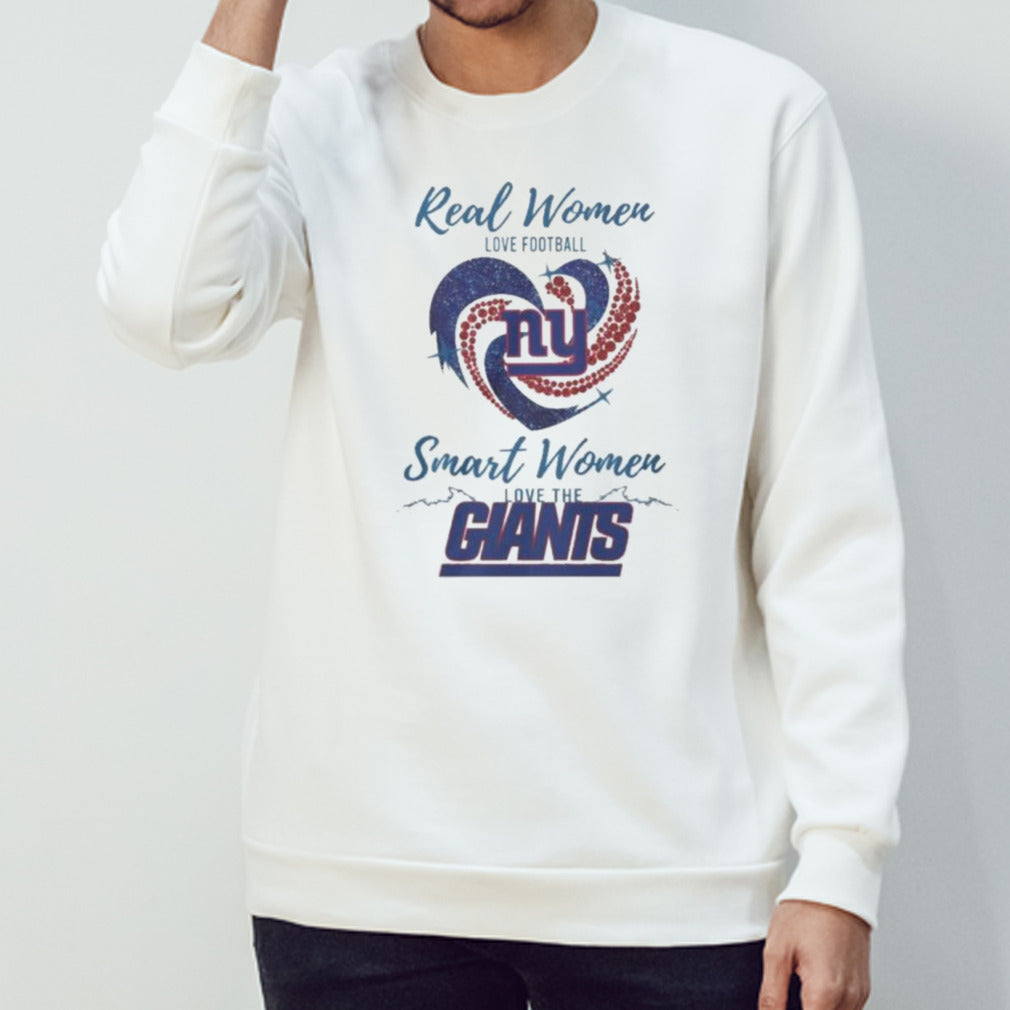Real Women Love Football Smart Women Love The New York Giants 2024 â€“ Perfect Gift For Fans Shirt