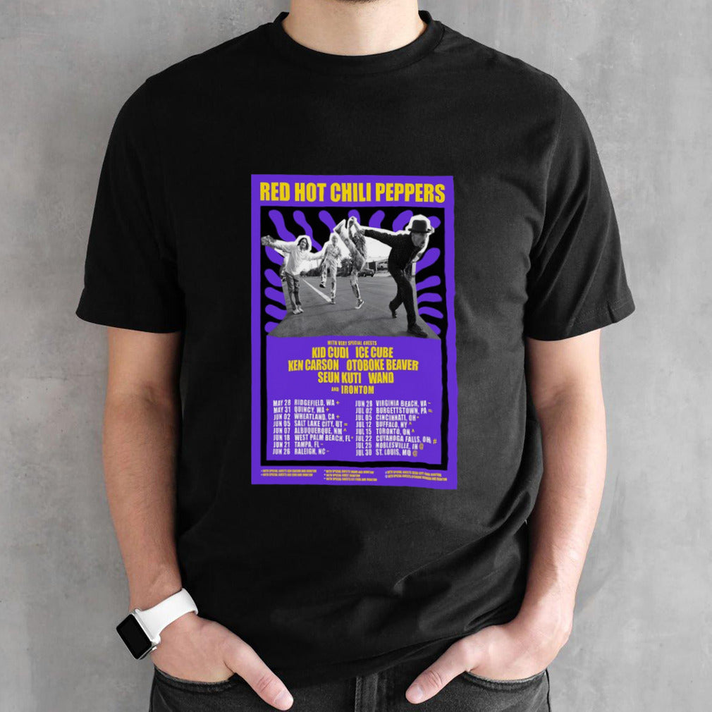 Red Hot Chili Peppers 2024 America Tour Poster shirt