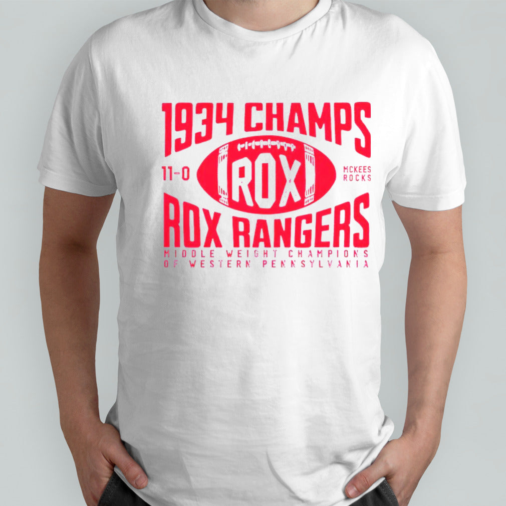 Rox Rangers Football 1934 Champs shirts