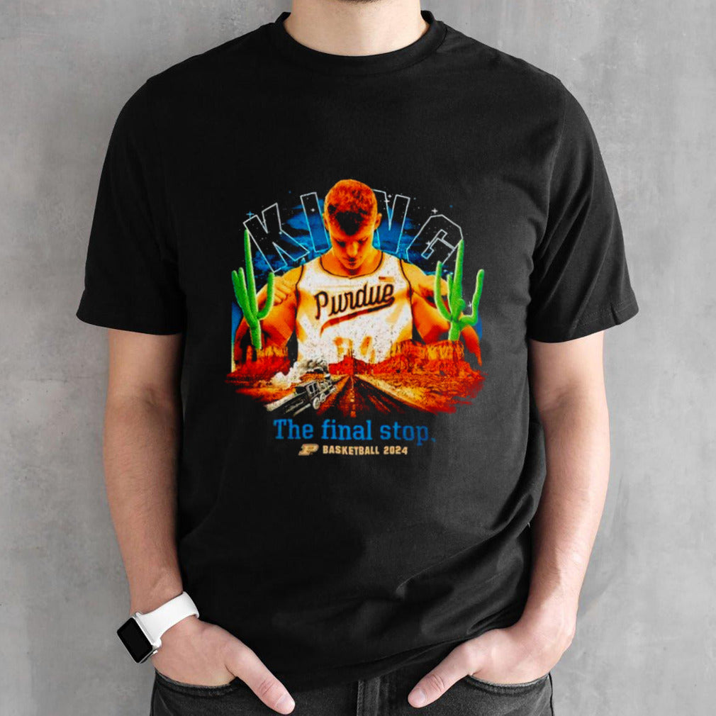 Sam King Purdue Boilermakers basketball 2024 the final stop shirts