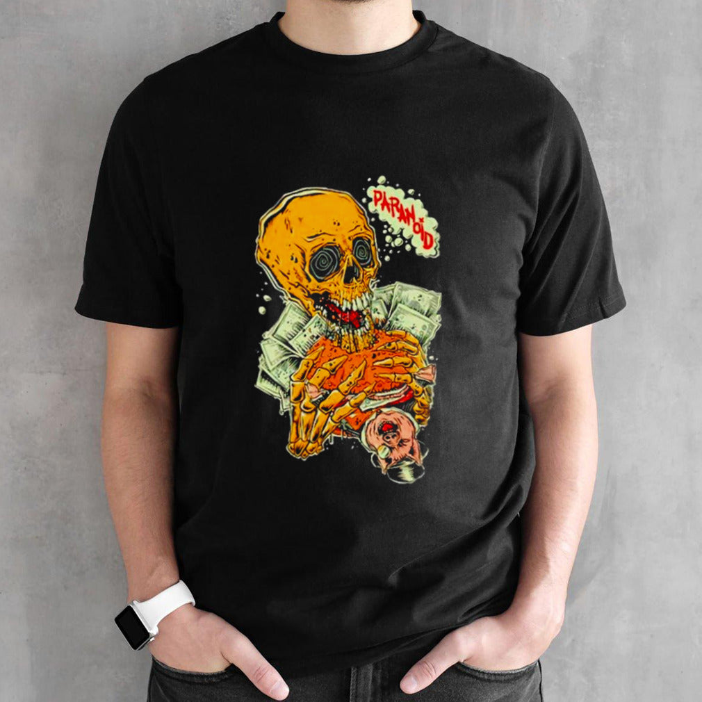 Skeleton eat the rich shirts