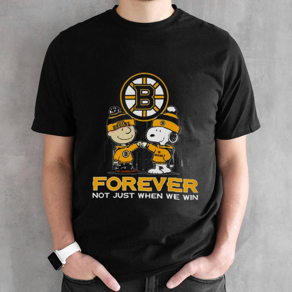 Snoopy Charlie Brown Boston Bruins Forever Not Just When We Win Skyline Shirts