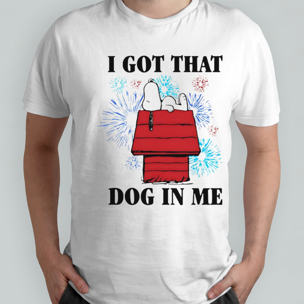 Snoopy i got that dog in me 4th of july shirt