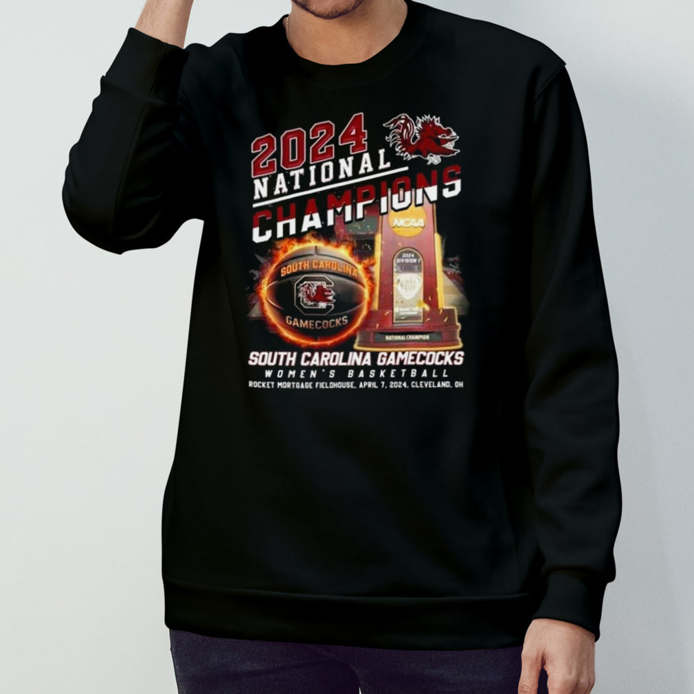 South Carolina Gamecocks Basketball 2024 National Champions Fan Celebration Womensâ€™s Basketball Shirts