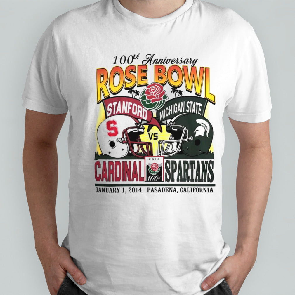 Stanford Vs Michigan 100th anniversary State Rose Bowl shirts