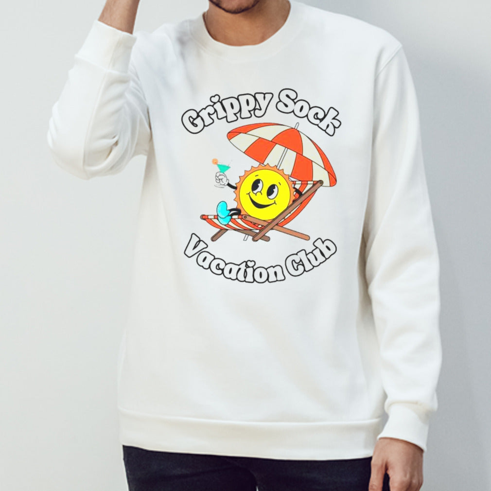 Sun grippy sock vacation club shirts