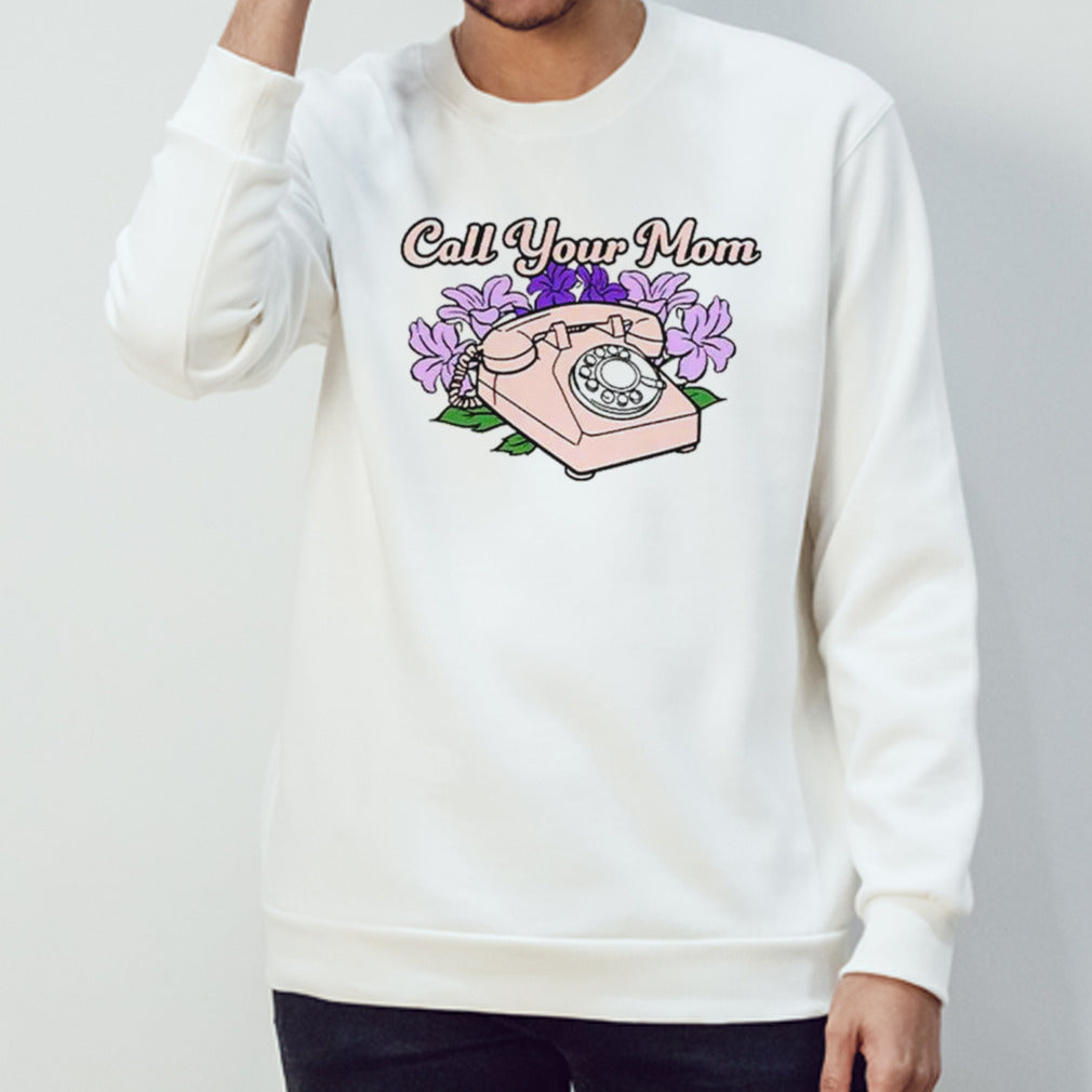 Telephone and flower call your mom shirts