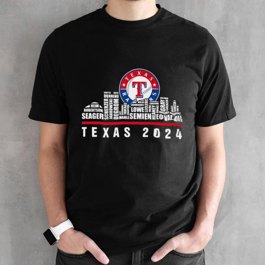 Texas Rangers 2024 City Horizon Skyline Shirts