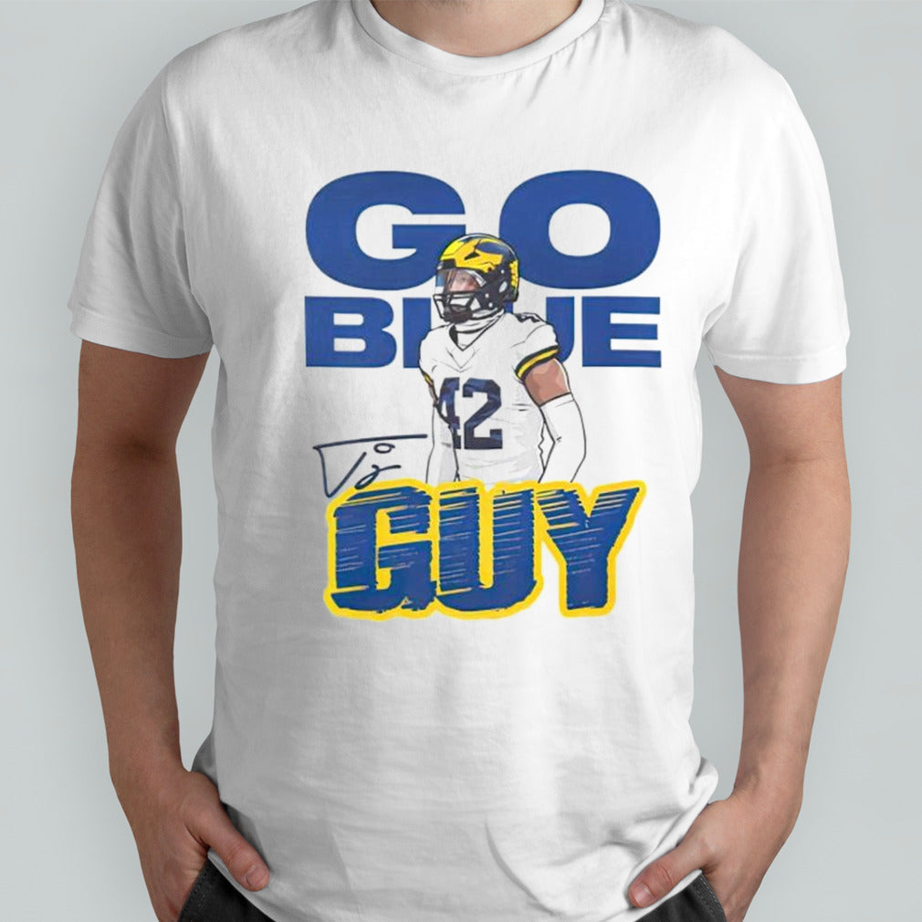 Tj Guy go blue shirt
