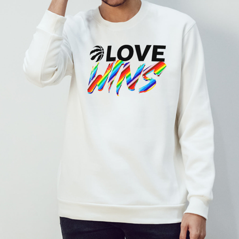 Toronto Raptors love wins rainbow pride shirt