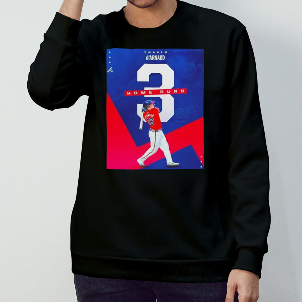Travis dsâ€™Arnaud Atlanta Braves 3 home runs shirts