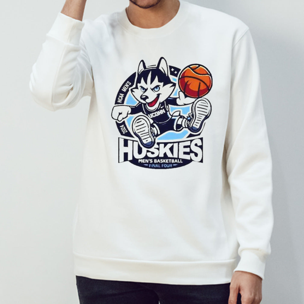 UConn Huskies Basketball Final Four NCAA 2024 Mascot Shirts