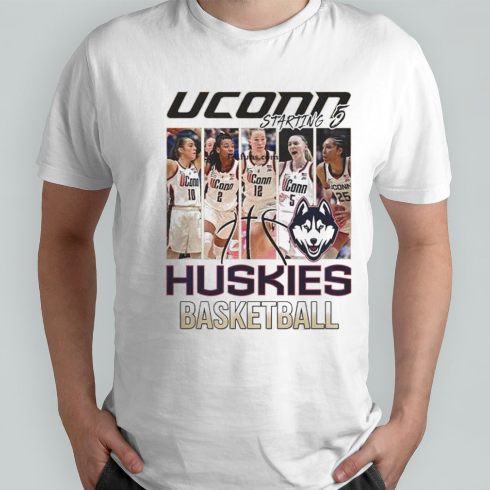 UConn Huskies Basketball Starting 5 Shirts