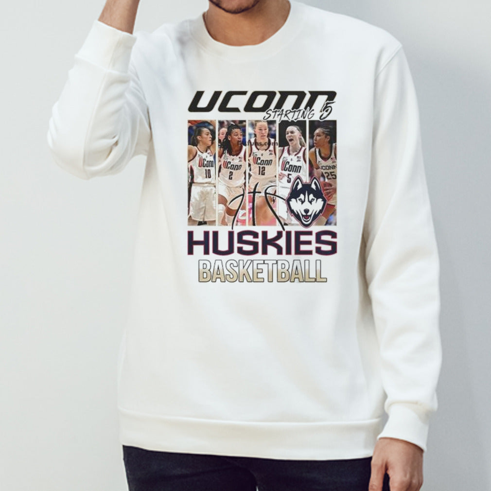 UConn Huskies Basketball Starting 5 Shirts
