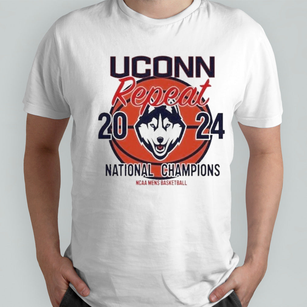 UConn Huskies Repeat 2024 National Champions NCAA Mensâ€™s Basketball Shirts