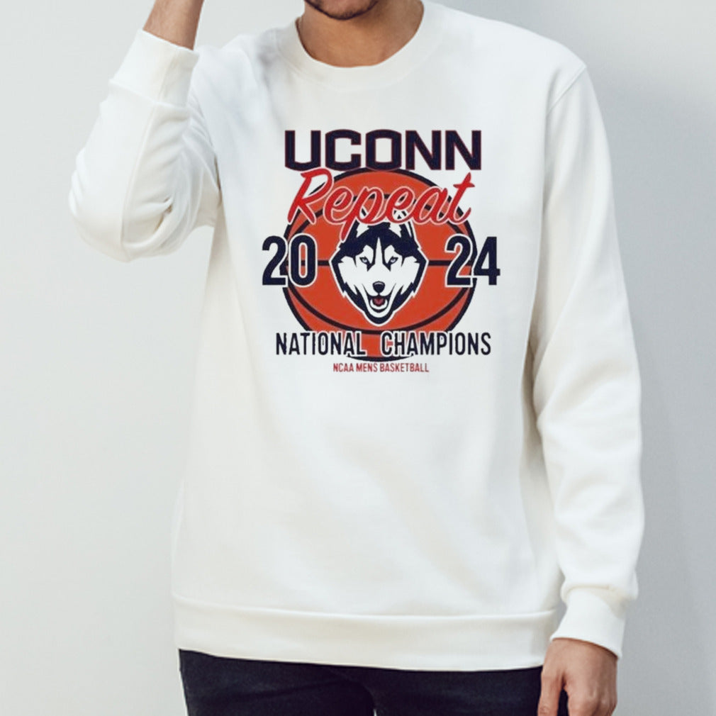 UConn Huskies Repeat 2024 National Champions NCAA Mensâ€™s Basketball Shirts