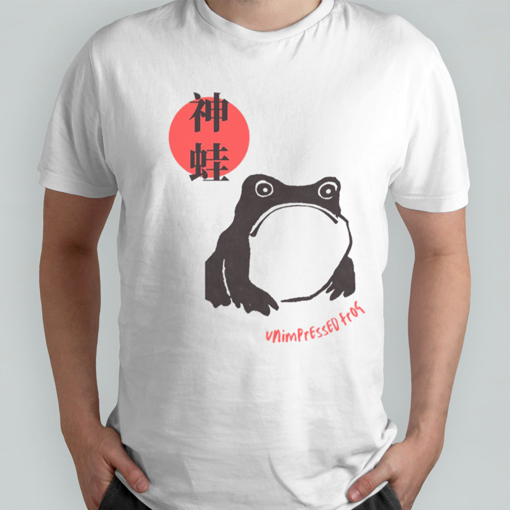 Unimpressed Frog Japanese Art Iconic shirts