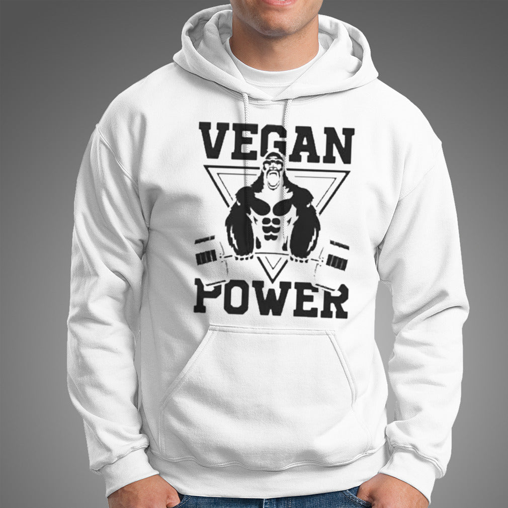 Vegan Power Workout Muscle Gorilla Bodybuilding Shirt