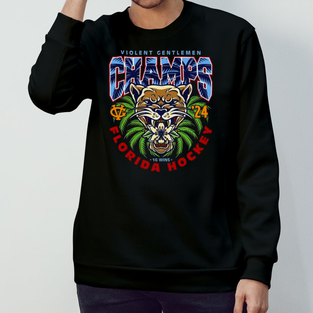 Violent Gentlemen Champs Florida Hockey 16 Wins 2024 Shirt