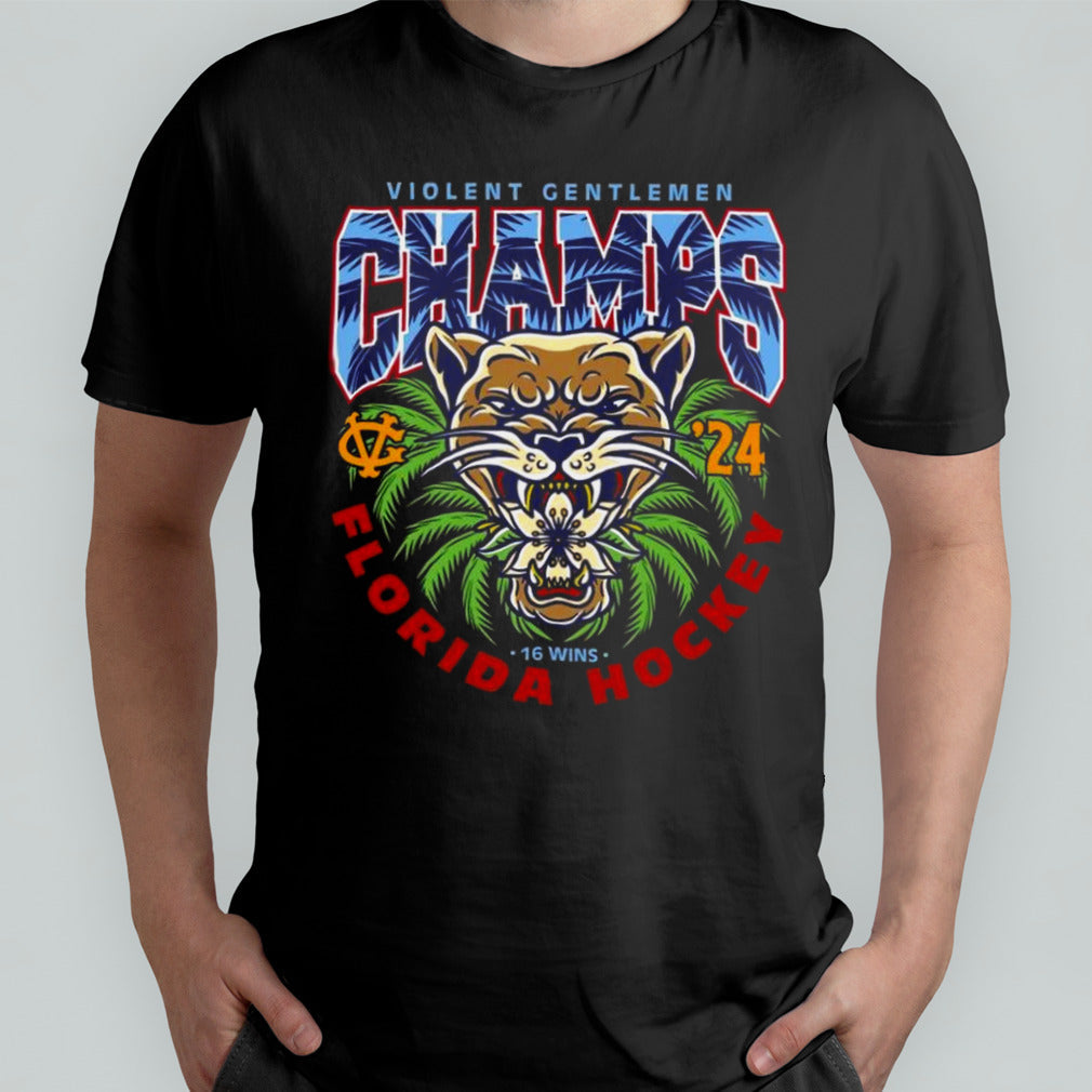 Violent Gentlemen Champs Florida Hockey 16 Wins 2024 Shirt