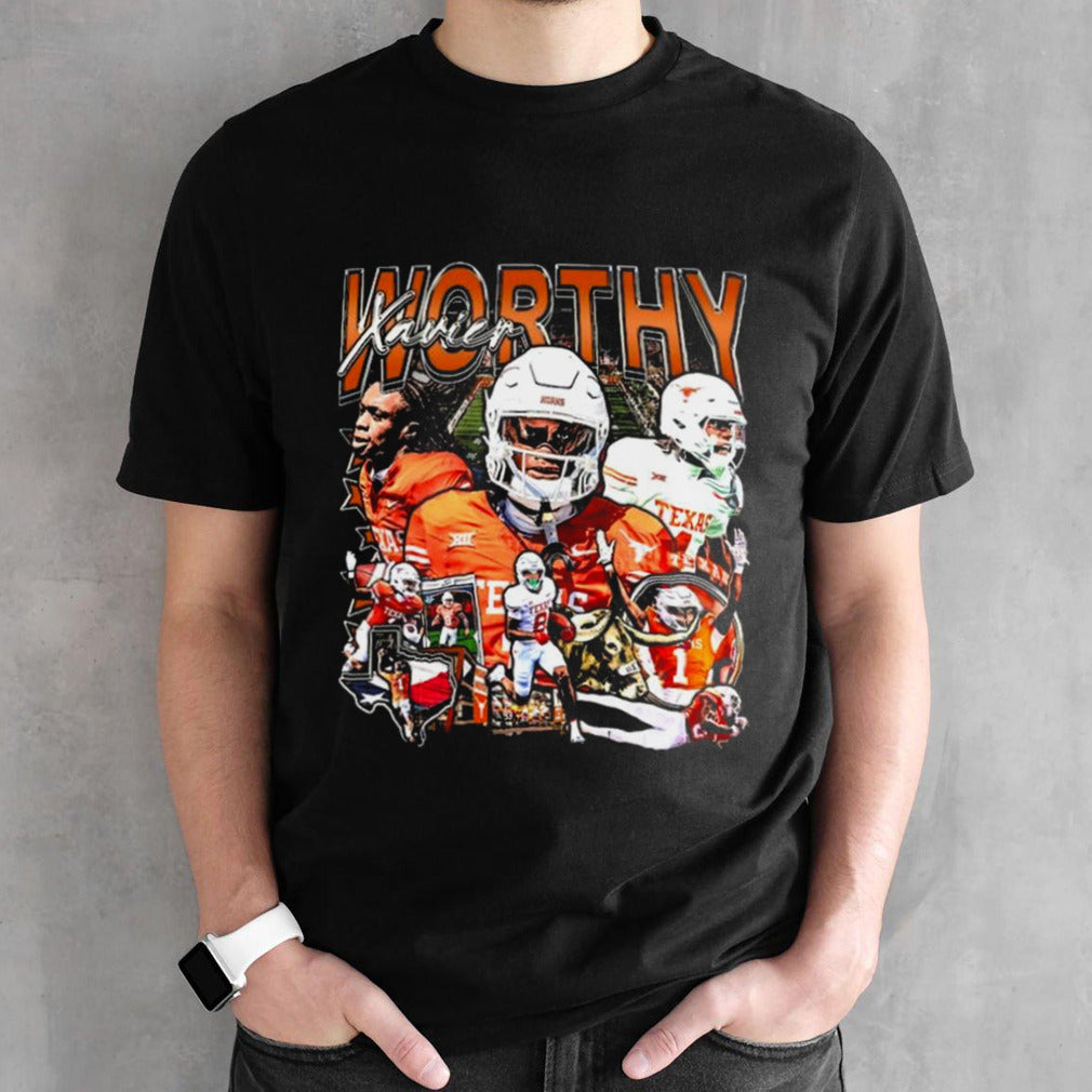 Xavier Worthy Texas Graphic Shirts