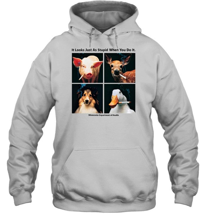 It Looks Just As Stupid When You Do It Minnesota Department Of Health Hoodie