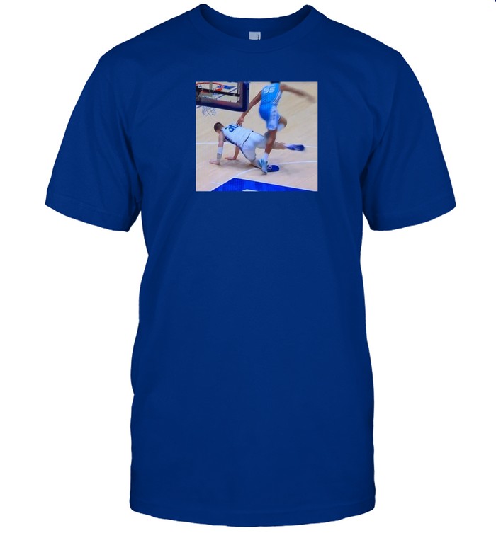 Kyle Filipowski Appears To Intentionally Trip Harrison Ingram Photo Shirt