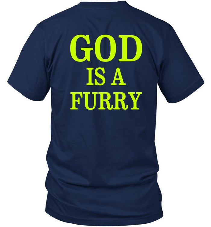 Shirtsthtgohard God Is A Furry Shirt