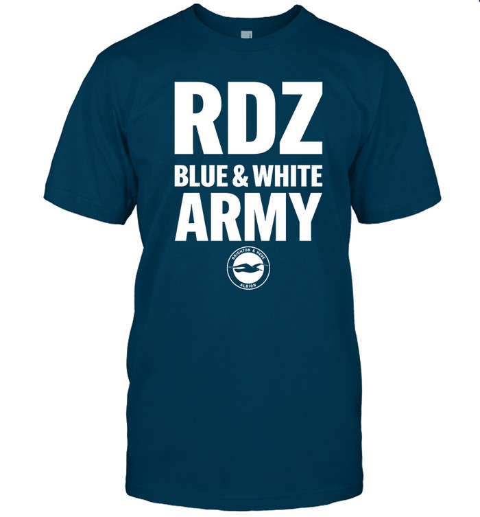 Brighton & Hove Albion Rdz Blue White Army Shirt