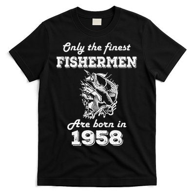 Birthday Gift Fishing Fisherman 1958 64th Birthday T-Shirt