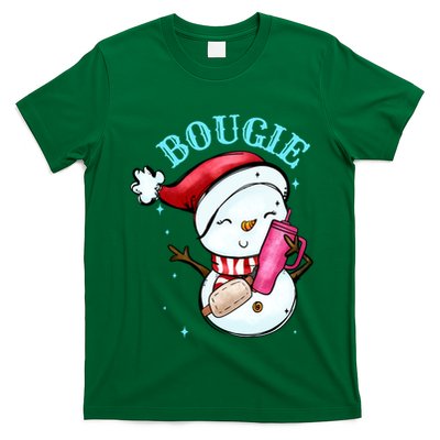 Bougie Snowman Holding A Tumbler T-Shirt