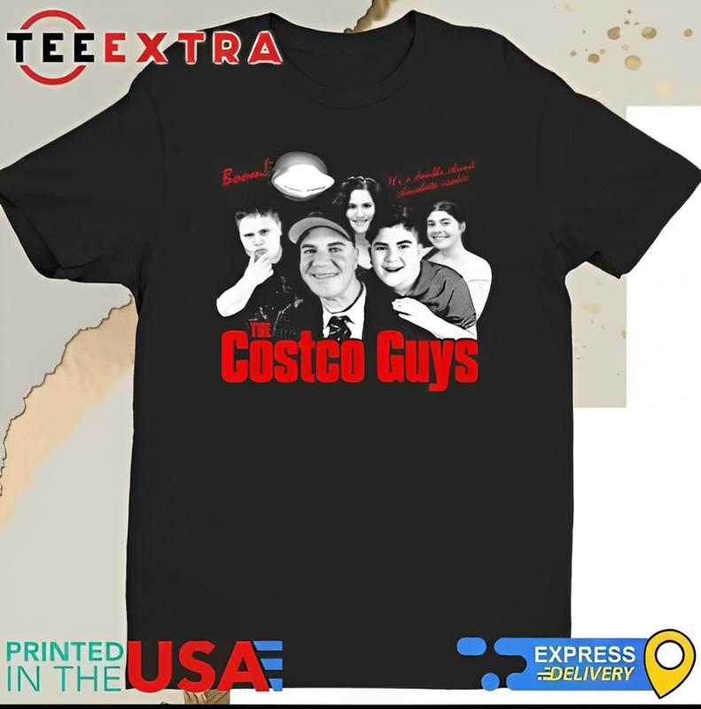 Boom itâ€™s a double chunk chocolate cookie the costco guys shirt, 100% Cotton, Crew Neck, Slight Stretch, Breathable & Wear-Resistant, All-Season Short Sleeve Tee, Perfect for Outdoor & Daily Fashion