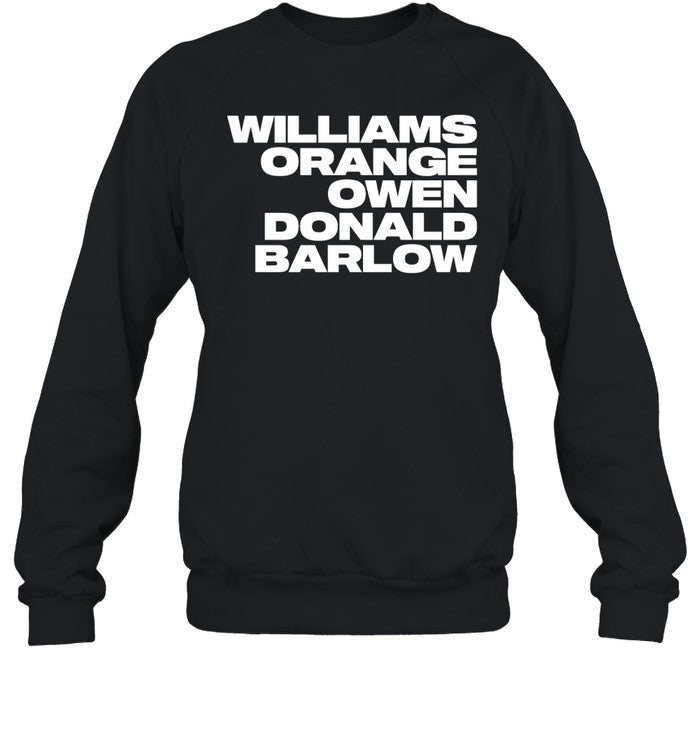 Williams Orange Owen Donlad Barlow Hoodie