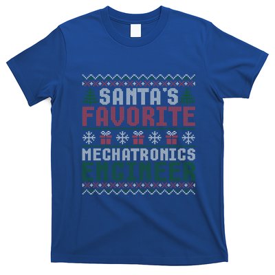 Christmas Ugly Sweater Santa Claus Mechatronics Engineer Gift T-Shirt