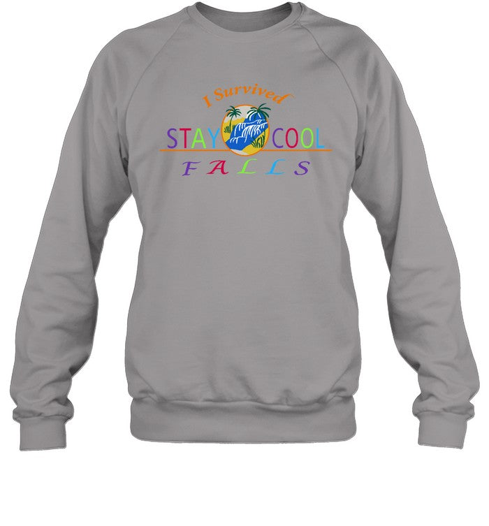I Survived Stay Cool Falls Crewneck Sweatshirt