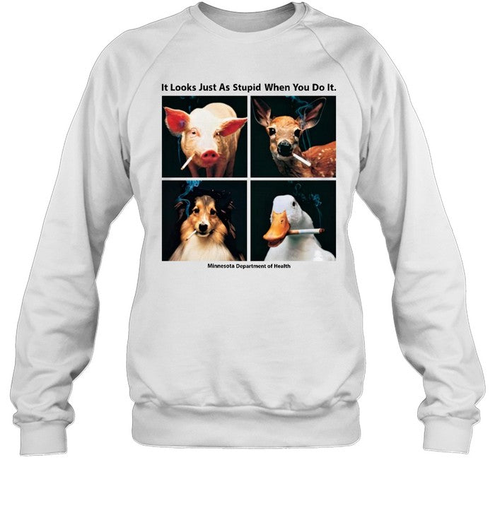 It Looks Just As Stupid When You Do It Minnesota Department Of Health Hoodie