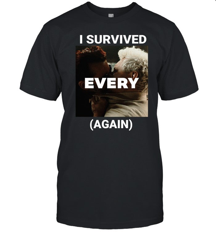 Veezveesy I Survived Every Again Good Omens Season 3 Tee
