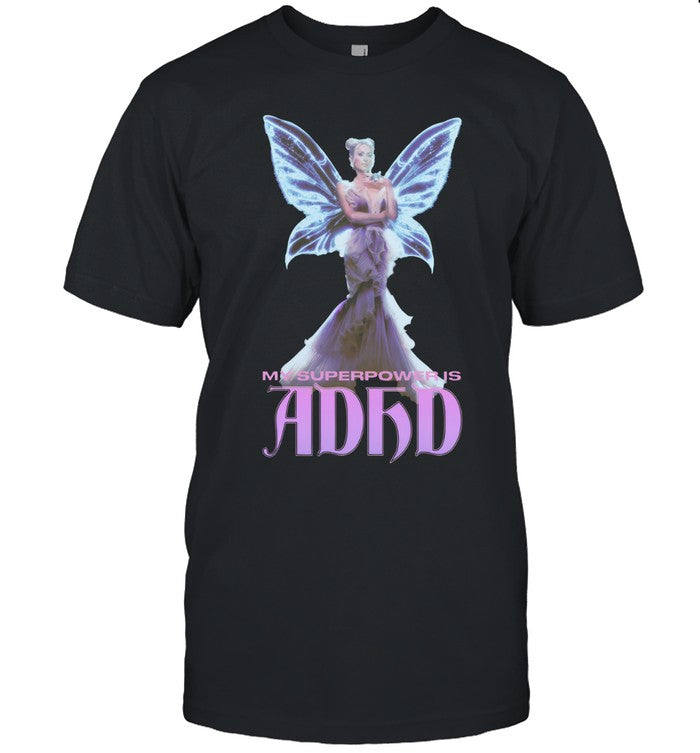 2024 My Superpower Is ADHD Butterfly Shirts