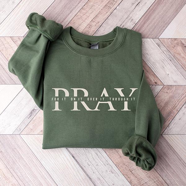 Christian Pray Sweatshirt, Women Of The Bible Sweater, Christian Women Sweater, Prayer Shirt, Praying Women Crewneck, Jesus Church Shirt