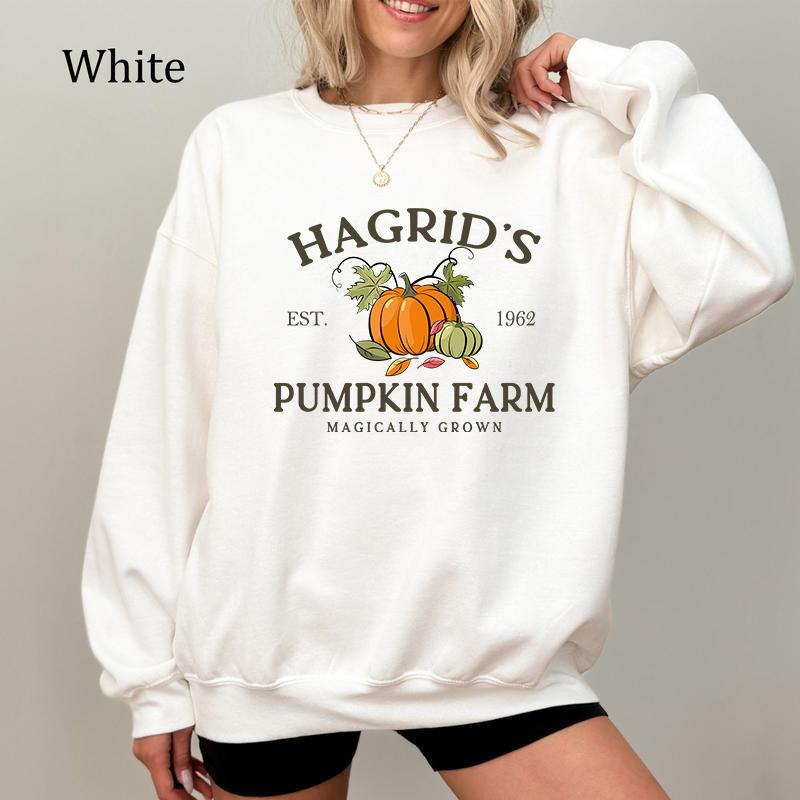 Hagrid's Pumpkin Patch Fall Shirt - Sweatshirt - Hoodie, Hagrid's Pumpkin Patch Fall Shirt, Pumpkin Patch Shirt, Fall Tee, HP Fan Gift, Potterhead Gift, Halloween Tee, Full Color, For Men, For Women, Casual, Classic Fashion, Full Sizes, Tee Print