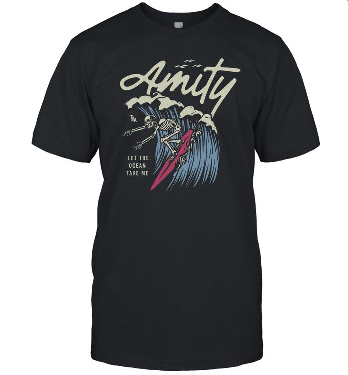 Limited The Amity Affliction Surfing Skeleton T-Shirt