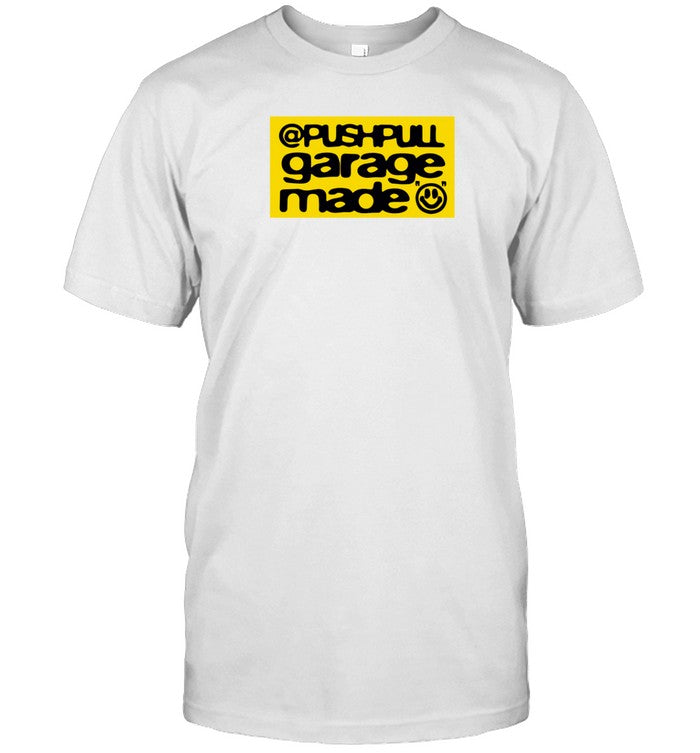 Pushpull Garage Made White Patch Logo Shirt