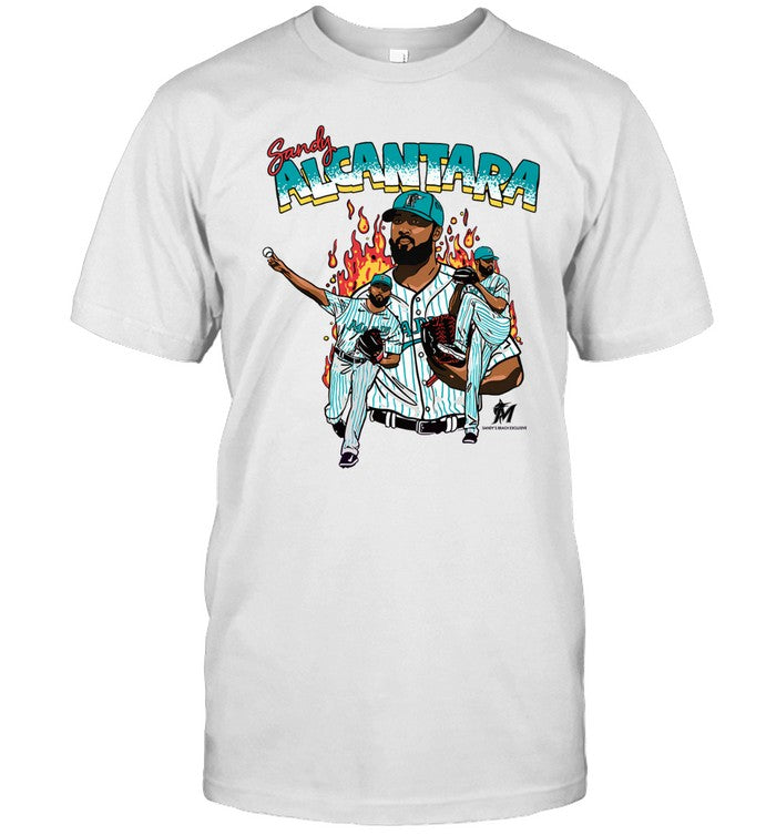 Limited Marlins Sandy Alcantara Sandy's Beach Shirts
