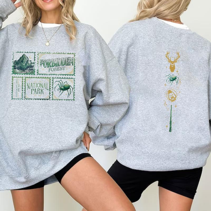 Forbidden Forest Shirt Sweatshirt Hoodie, gift for fan Cotton Fit Womenswear potterhead gift