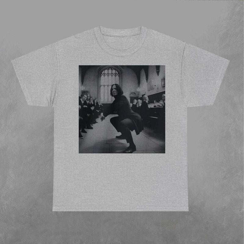 Snape Twerking in Great Hall Shirt, Potter Shirt, Wizarding Fan Sweatshirt, Retro Funny Movie Graphic Shirt Classic Fabric