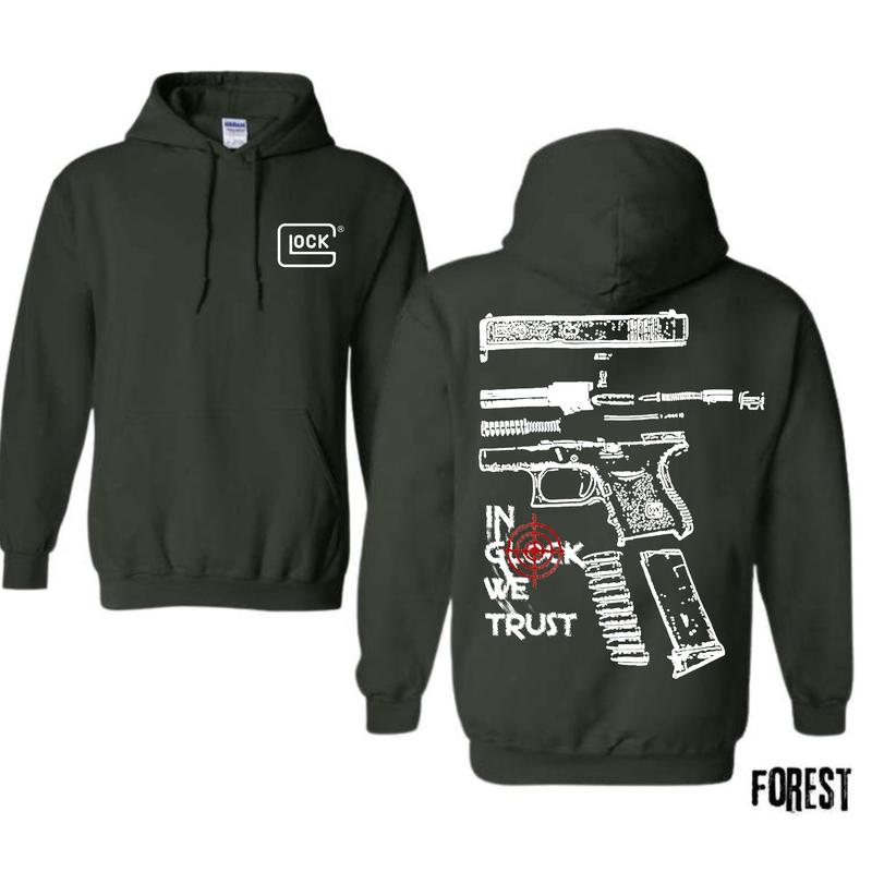 In Glock We Trust Hoodie For Men , Menswear And Womenswear Hoodie, For Her ,For Him Classic