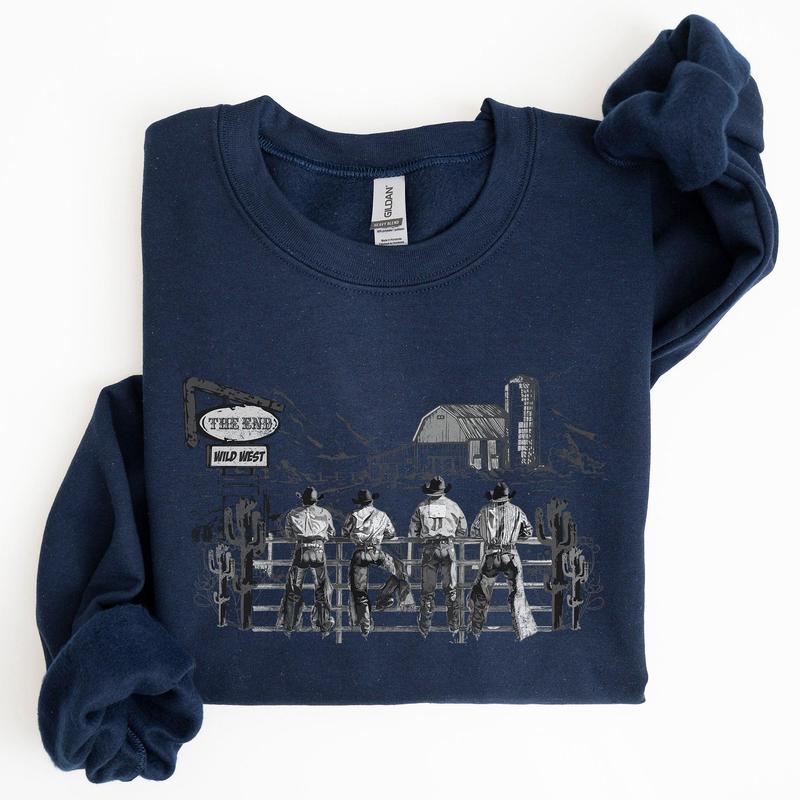 Cowboys, Ranch, Cowgirls, Cute, Western, Country, Sweatshirt, Women's Crew Neck, Crewneck
