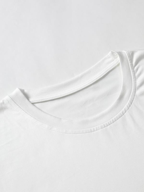 Men's Thin Letter & Graphic Round Neck Tee, Fashion Casual Vintage Regular FitÂ Vintage Sculpture Print Short Sleeve T-Shirt, Streetwear, Graphic Tees,Â Men Clothes for Summer