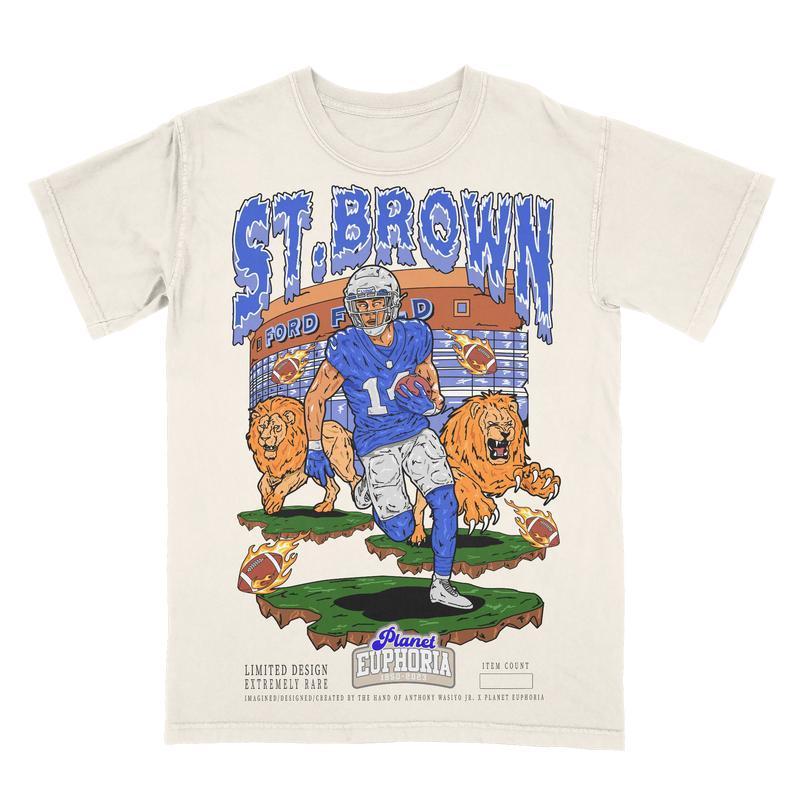 PE Amon-Ra St. Brown Planet Euphoria Shirt, Vintage 90s Unisex Football Tees, Football T-Shirts, Sports Shirt, Game Day Tee, Football Fan Gifts